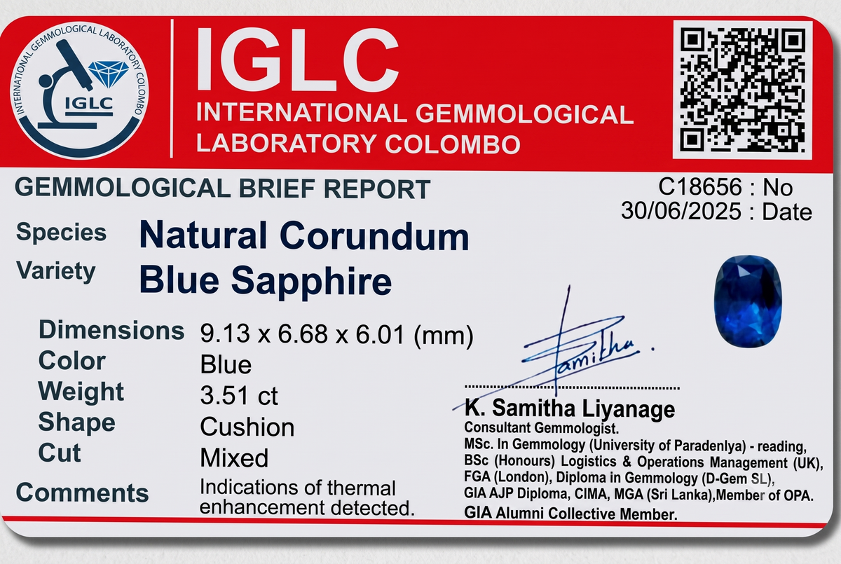 Natural Blue Sapphire - Gemcy Gems